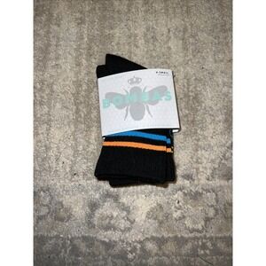 New 3 Pair Black Bombas XS Age 3-7 Years Socks HoneyComb Crew Calf Youth